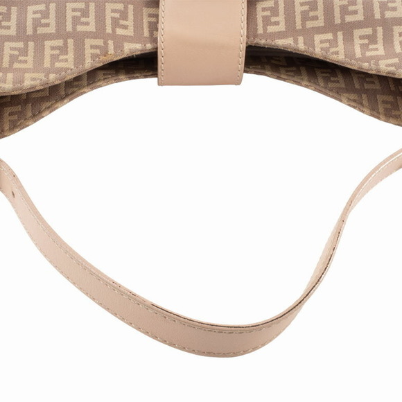 FENDI Pink Leather Zucca Shoulder Bag - Picture 5 of 16